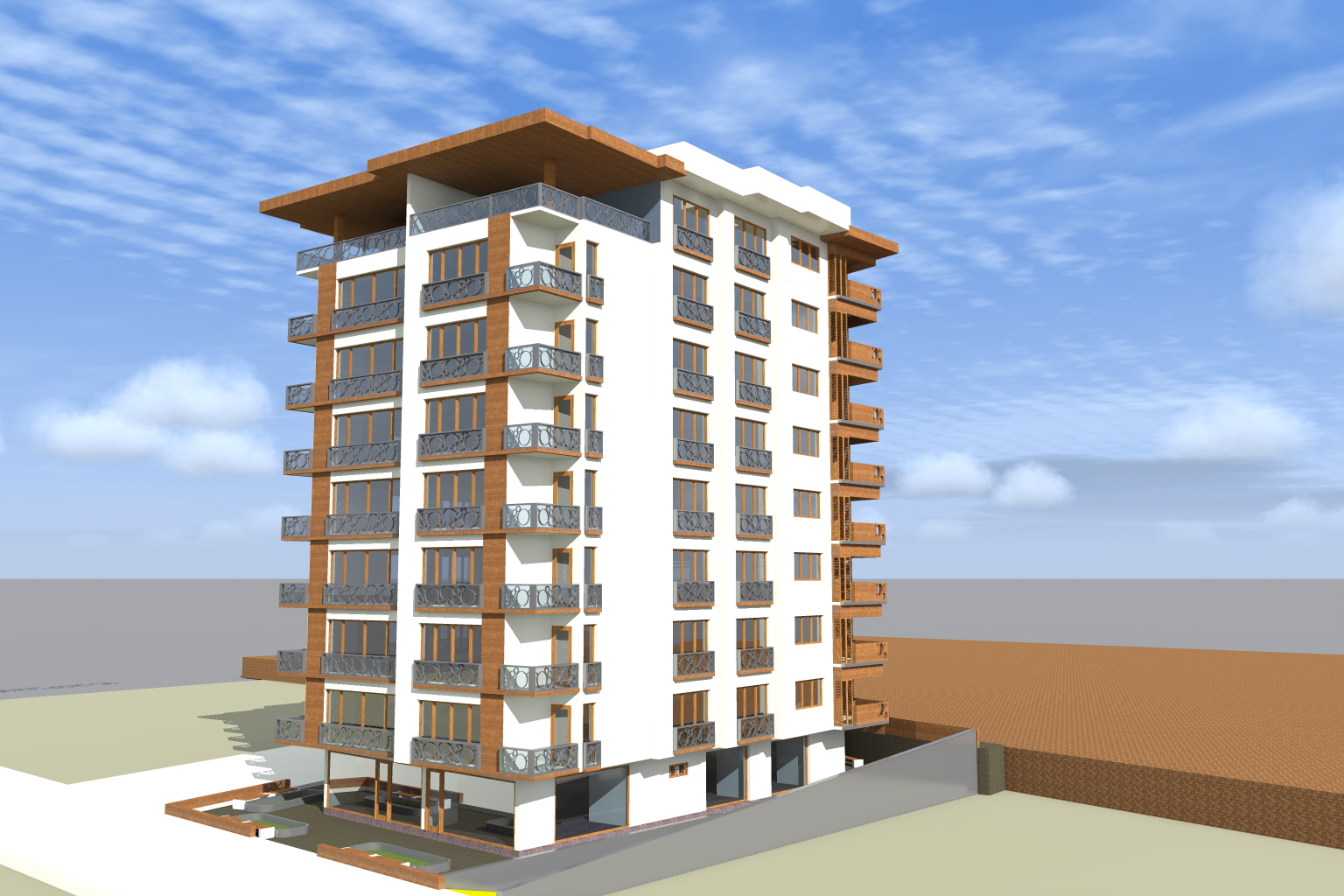 Antakya – Çok Katlı Yaşam Alanı Projesi – Bulvar Apartmanı – MNR Mimarlık