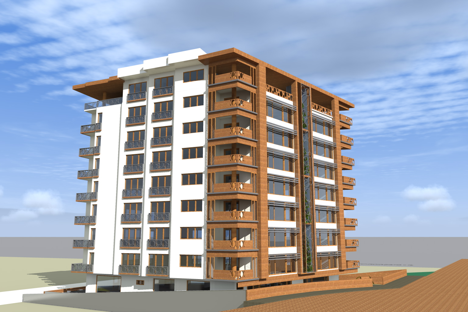 Antakya – Çok Katlı Yaşam Alanı Projesi – Bulvar Apartmanı – MNR Mimarlık