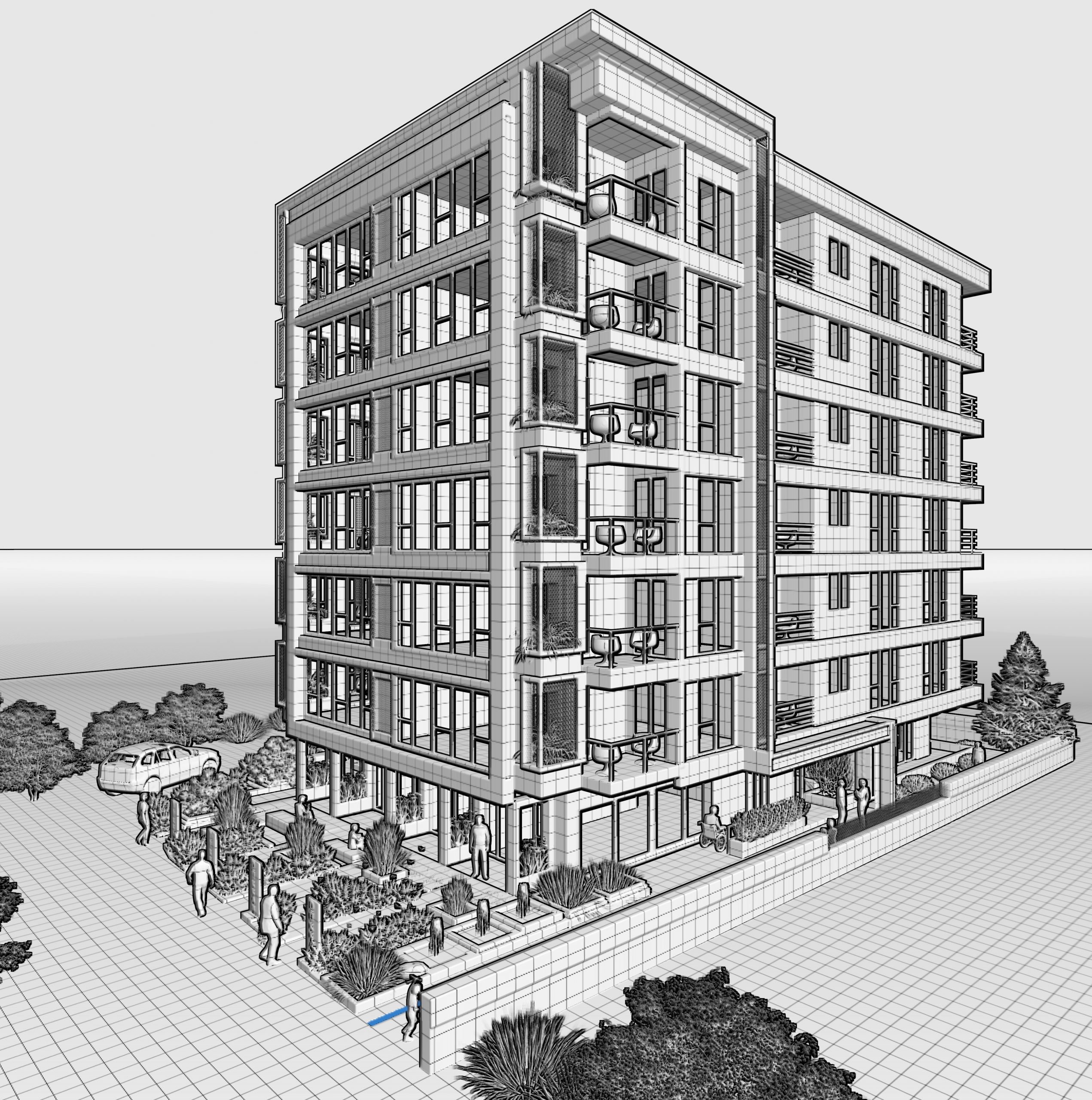 Antakya – Çok Katlı Yaşam Alanı Projesi – Güvenç Apartmanı – MNR Mimarlık